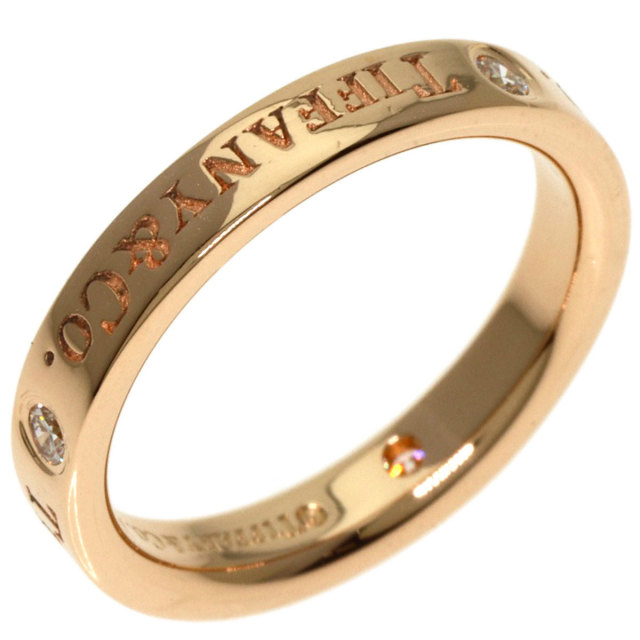 TIFFANY&Co. ティファニー フラット バンド 3P ダイヤモンド リング  