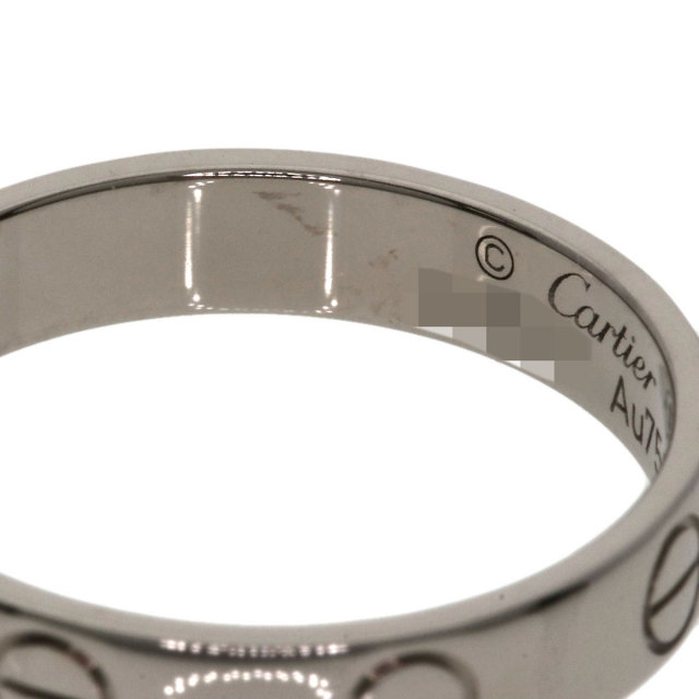【CARTIER】CARTIER ミニラブリング K18ホワイトゴールド 11号 Cartier - カルティエ CARTIER ミニラブリング リング・指輪