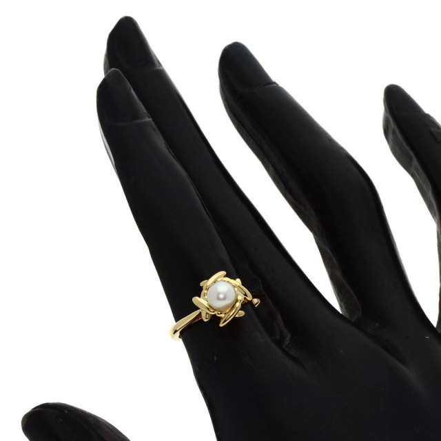 TIFFANY&Co. ティファニー パール 真珠 リング・指輪 K18イエロー 