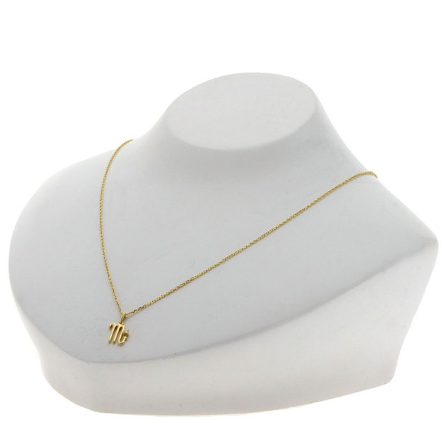 MIKIMOTO ミキモト イニシャル M 1P ダイヤモンド ネックレス