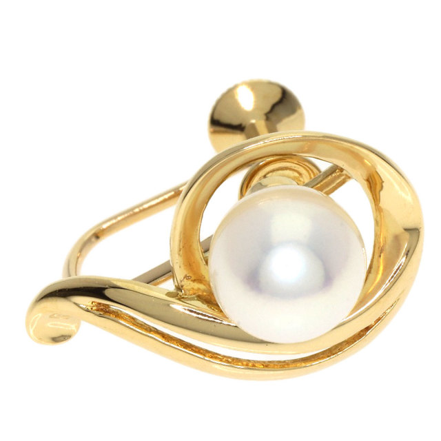 MIKIMOTO ミキモト パール 真珠 イヤリング K18イエローゴールド