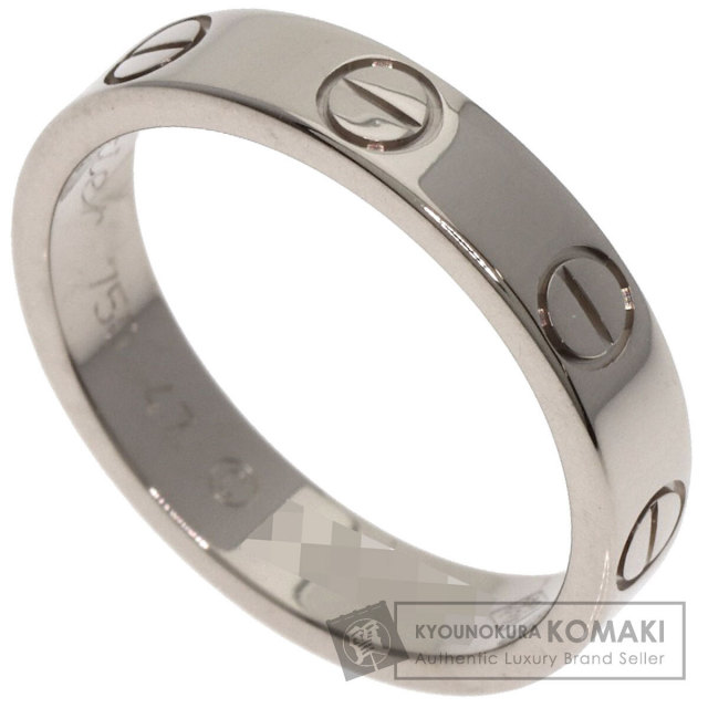 【ミントティー】カルティエ K18ホワイトゴールド ラブリング【48】 ミントティー】カルティエ K18ホワイトゴールド ラブリング【48