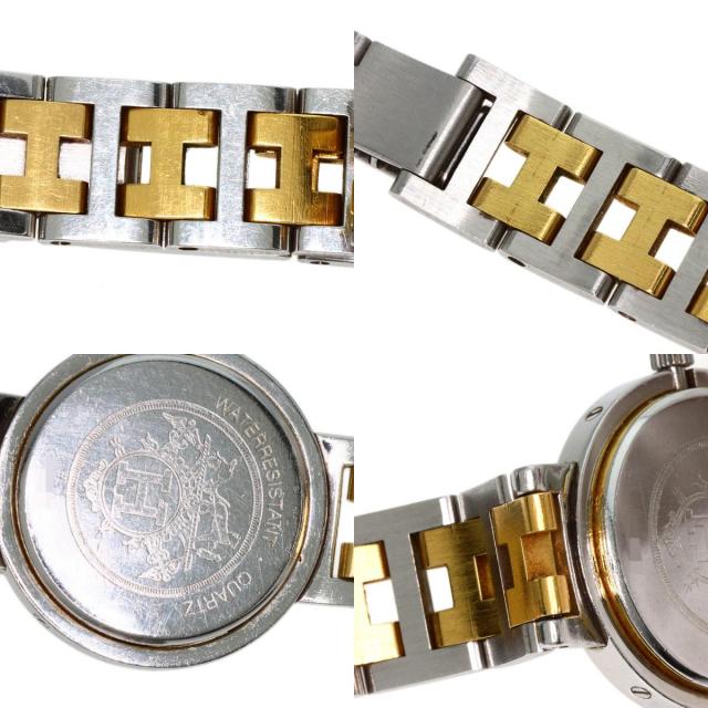 HERMES エルメス クリッパー 旧ベルト 腕時計 ステンレススチール  