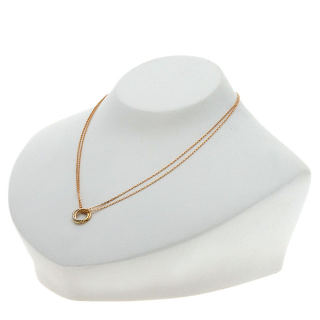 CARTIER カルティエ トリニティ 2連 ネックレス K18イエローゴールド  