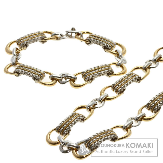HERMES エルメス ヴィンテージ ブレスレット 2点セット ネックレス K18  