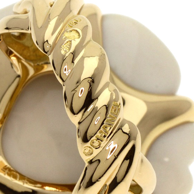 CHANEL シャネル カメリア カルセドニー リング・指輪 K18イエロー  