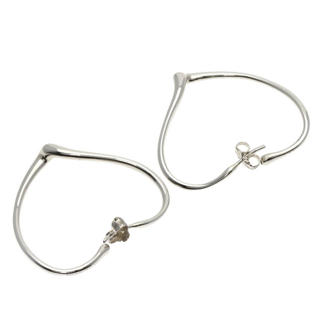 TIFFANY&Co. ティファニー オープンハート フープ ピアス シルバー 