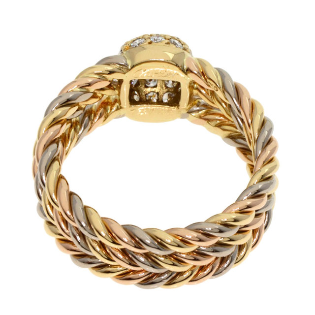 CARTIER カルティエ カシオペア スリーカラー ダイヤモンド #55 リング