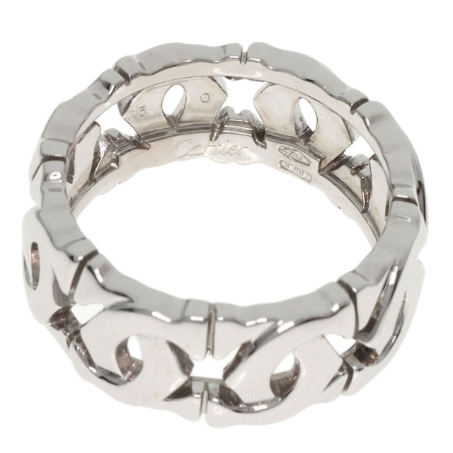 CARTIER カルティエ アントルラセ #50 リング・指輪 K18ホワイト  