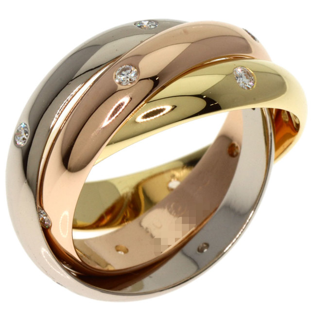 カルティエ Cartier リング トリニティ スリーカラー 15ポイント  