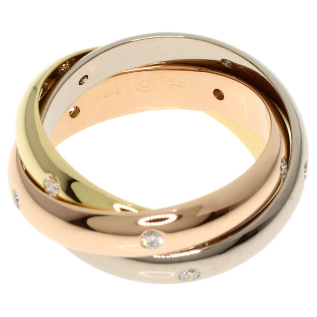 CARTIER カルティエ トリニティ 15P ダイヤモンド #49 リング・指輪 
