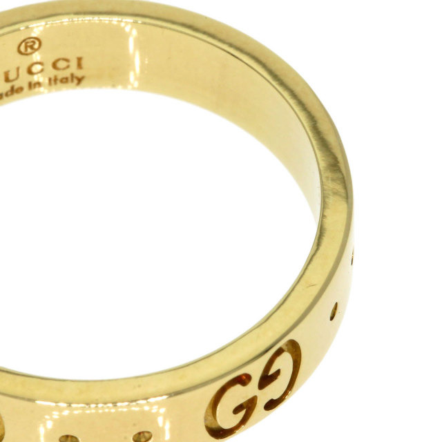 ✨美品✨GUCCI アイコンリング ゴールド 9号 GUCCI グッチ リング・指輪 アイコンリング K18/ステンレス