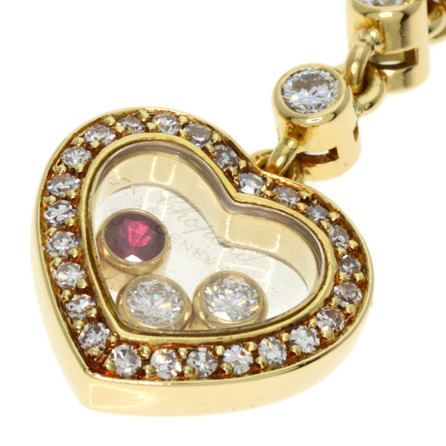 Chopard ショパール ハッピーダイヤモンド ハート ドロップ ルビー  
