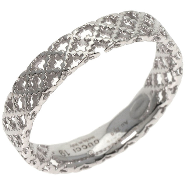 GUCCI グッチ ディアマンティッシマ #19 リング・指輪 K18ホワイト  