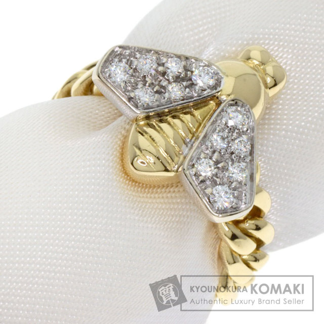 Pomellato ポメラート 蜂モチーフ ダイヤモンド チェーン リング・指輪  