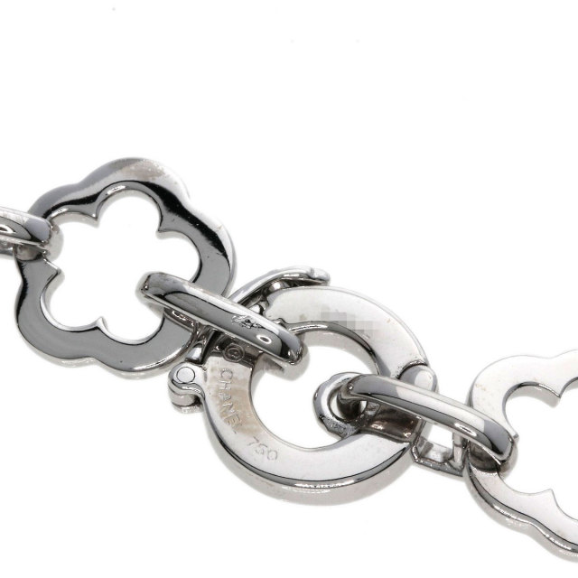 CHANEL シャネル カメリア ブレスレット K18ホワイトゴールド レディース 