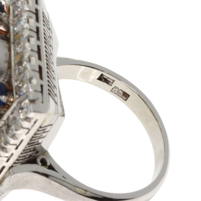 SELECT JEWELRY シトリン サファイア ダイヤモンド リング・指輪