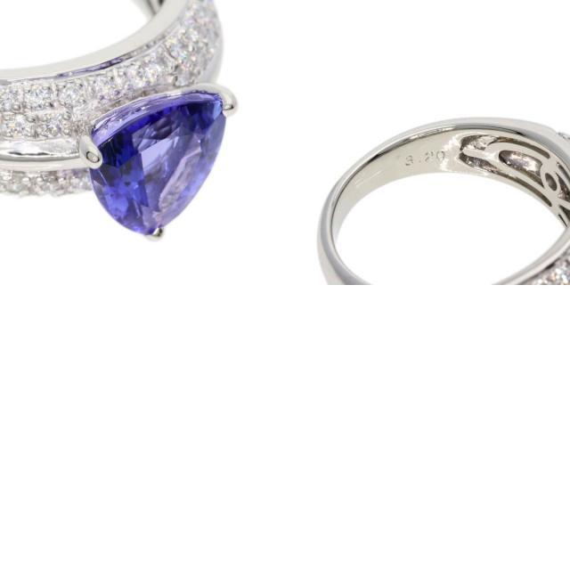 美品♡タンザナイト ダイヤモンドリング タンザナイト ダイヤモンドリング TA 1.71ct D 0.11ct Pt950 日