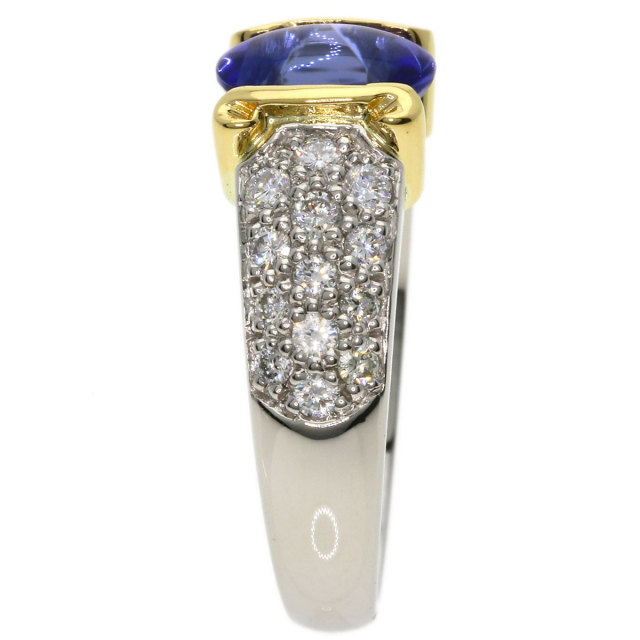 1.68ct タンザナイト ダイヤモンド リング・指輪 K18イエローゴールド 