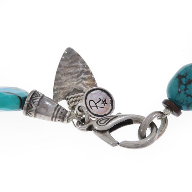 ターコイズ ブレスレット 2点セット ネックレス 金属製 164.7g レディース 