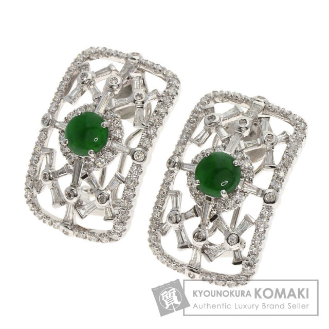 セレクトジュエリー ピアス 翡翠 ヒスイ ダイヤモンド
