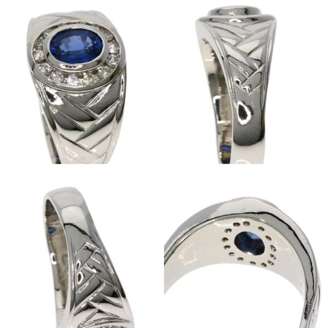 1.1ct サファイア ダイヤモンド リング・指輪 プラチナPT900 16.7g  