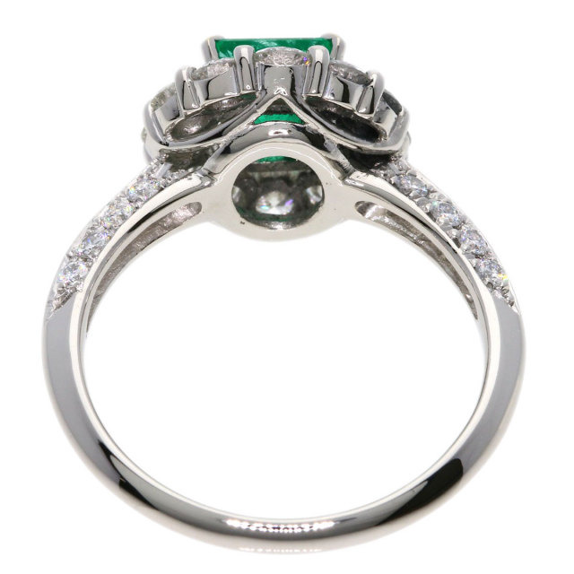 0.93ct エメラルド ダイヤモンド リング・指輪 プラチナPT900