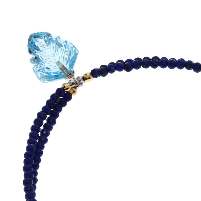 セレクトジュエリー ネックレス ラピスラズリ ブルートパーズ