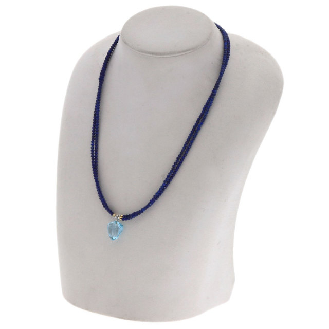 セレクトジュエリー ネックレス ラピスラズリ ブルートパーズ
