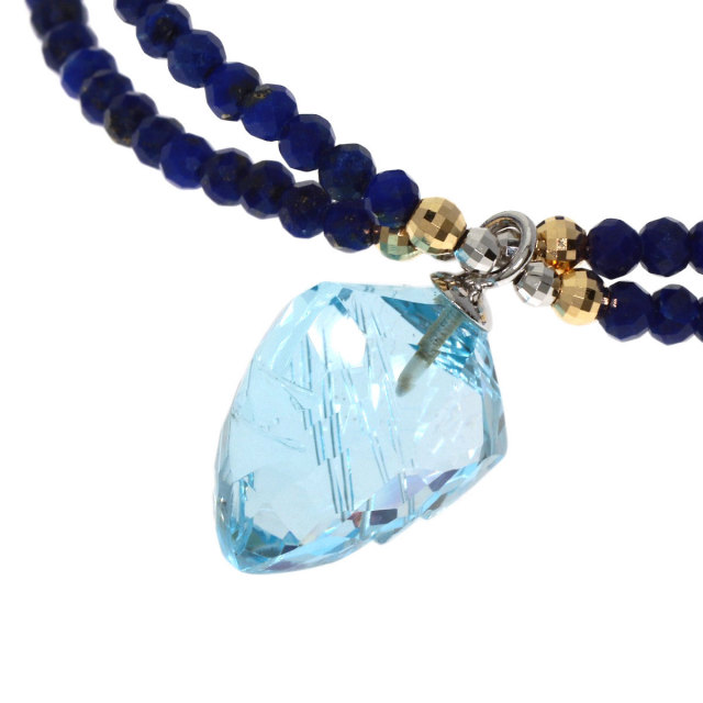 セレクトジュエリー ネックレス ラピスラズリ ブルートパーズ