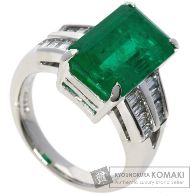 8.18ct エメラルド ダイヤモンド リング・指輪 プラチナPT900