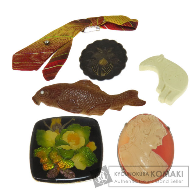 セレクトジュエリー ブローチ カメオ 帯どめ 6点セット