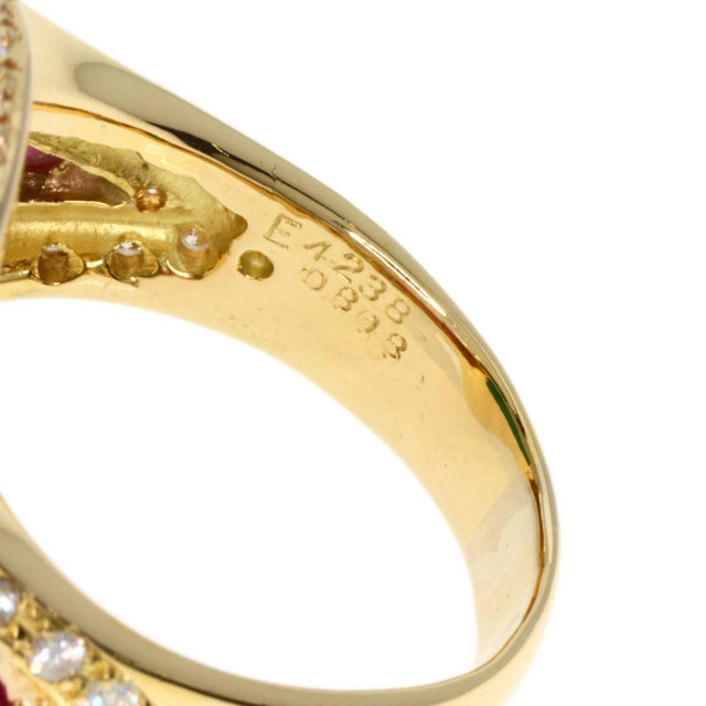 18金　イエローゴールド K18 エメラルド　ルビー　ダイヤモンド　リング　59 楽天市場】K18 18金 リング 厳選仕入れ！ 良質エメラルド