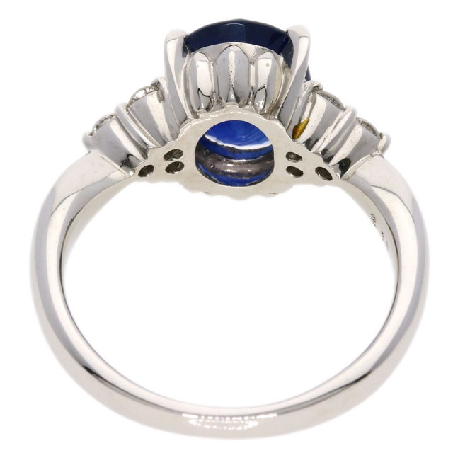 2.11ct ブルーサファイア ダイヤモンド リング・指輪 プラチナ