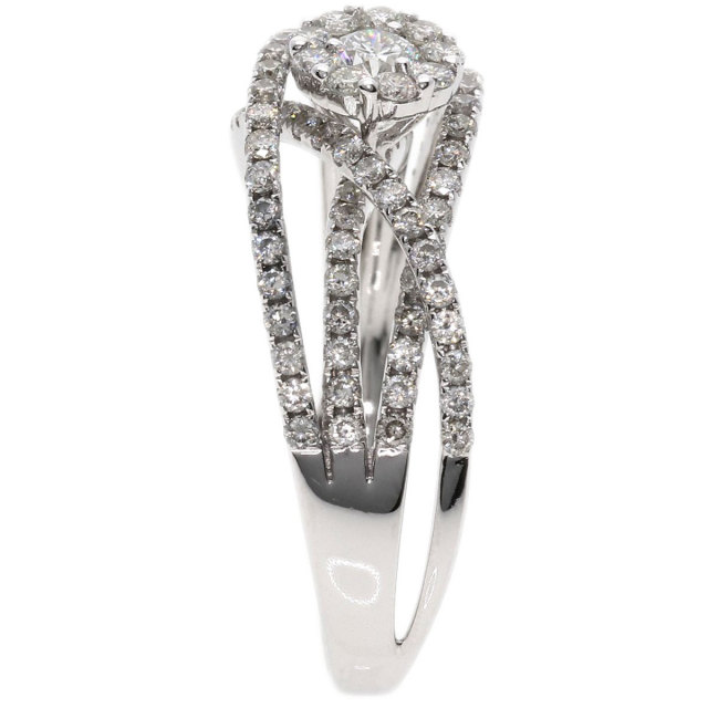 0.21ct ダイヤモンド リング・指輪 K18ホワイトゴールド 4.5g レディース