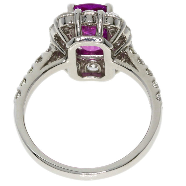 2.021ct ピンクサファイア ダイヤモンド リング・指輪 プラチナPT900 