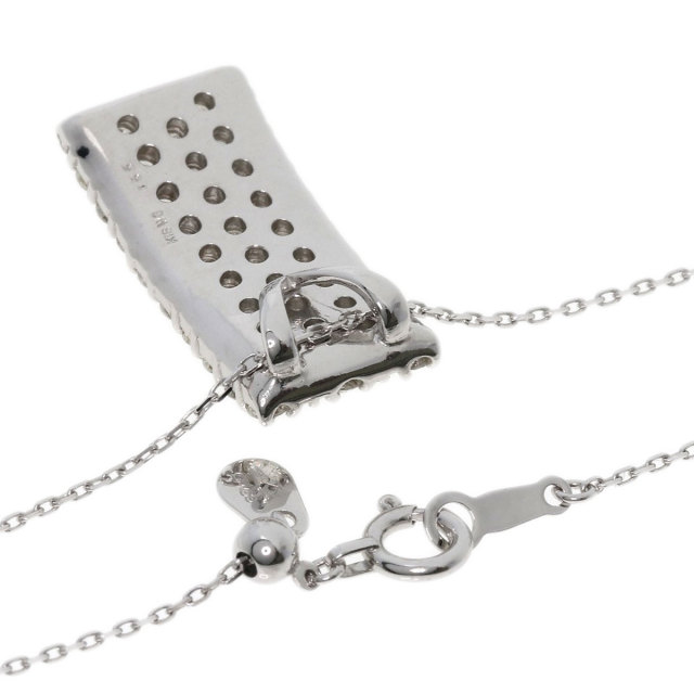 1.55ct ダイヤモンド ネックレス K18ホワイトゴールド 5.9g レディース