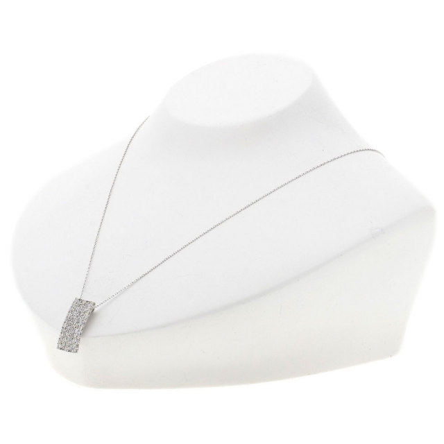 1.55ct ダイヤモンド ネックレス K18ホワイトゴールド 5.9g レディース