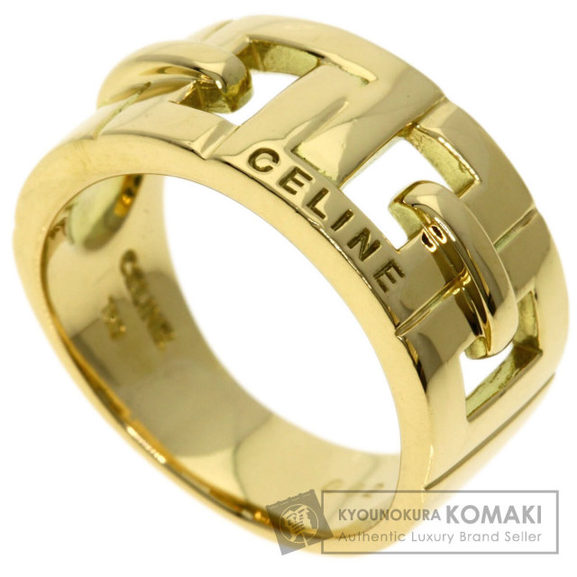 CELINE セリーヌ インナーストーン ルビー リング・指輪 K18YG  