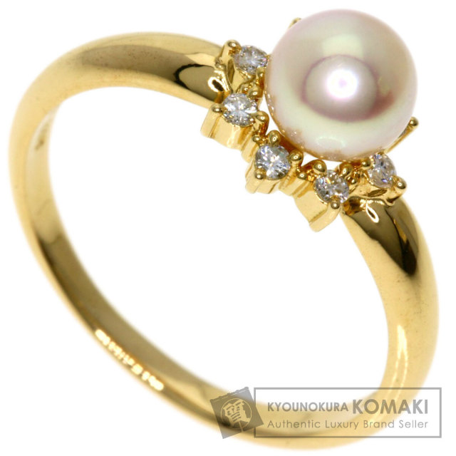 田崎TASAKI K18 18金イエローゴールド アコヤパール真珠リング 指輪 田崎TASAKI K18 18金イエローゴールド アコヤパール真珠リング 指輪