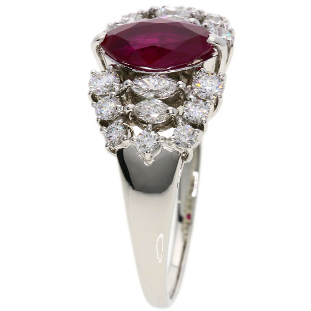 MIKIMOTO ミキモト ルビー ダイヤモンド リング・指輪 プラチナPT950 