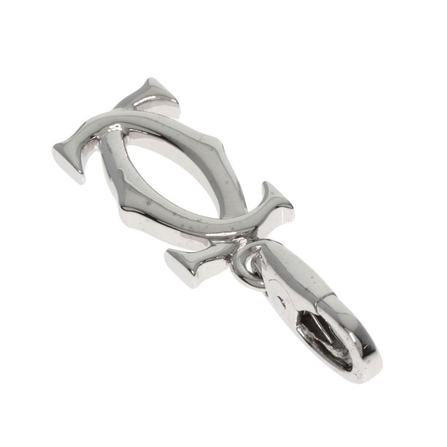 新品仕上げ済 新同 極美品 カルティエ Cartier K18WG 備わ ダブルC 2C 