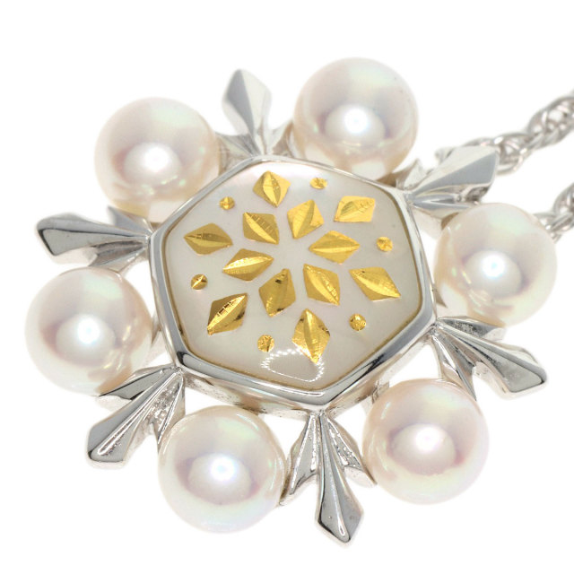 MIKIMOTO ミキモト ピクウェ アコヤパール 真珠 ネックレス K18  