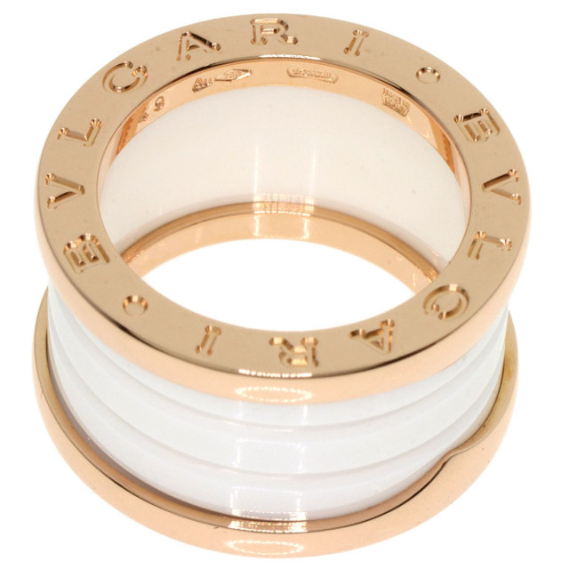 ブルガリ BVLGARI ビーゼロワン ダイヤリング 4バンド(M