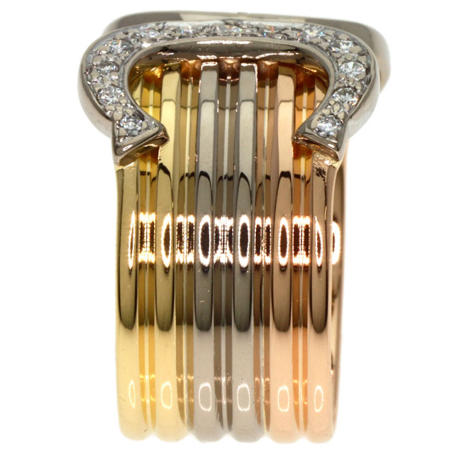 CARTIER カルティエ 2C LM ダイヤモンド #53 リング・指輪 K18イエロー