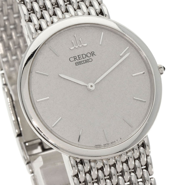 SEIKO セイコー 5A74-2020 クレドール ラウンドフェイス 腕時計