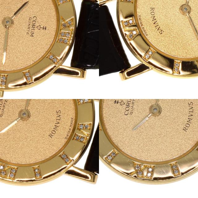 CORUM コルム 30.111.65 ロムルス 腕時計 K18イエローゴールド/革  