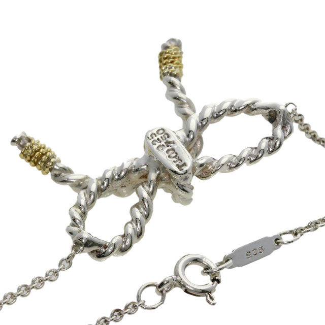 TIFFANY&Co. ティファニー ツイストリボン ネックレス シルバー