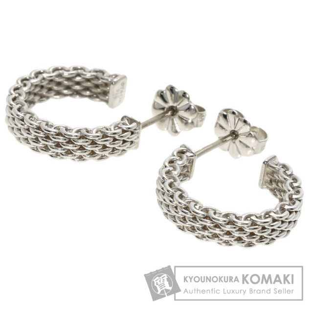 ティファニー　サマセットピアス　3個 TIFFANY&Co. ティファニー サマセットメッシュ フープ ピアス