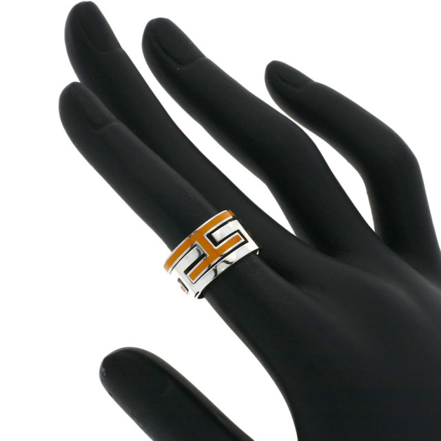 HERMES リング　ムーブアッシュリング　シルバーブラック　16号 エルメス エルメス ムーブアッシュリング - 質屋通り商店街[78-ST]